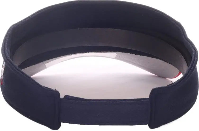 OC Sports MLB-185 Traditional Visor - Cleveland Guardians - Black Red / One Size Fits Most