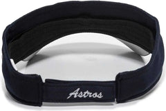 OC Sports MLB-185 Traditional Visor - Houston Astros - Navy / One Size Fits Most