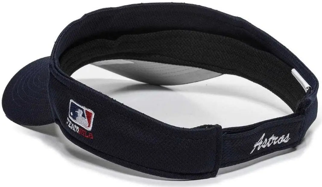 OC Sports MLB-185 Traditional Visor - Houston Astros - Navy / One Size Fits Most
