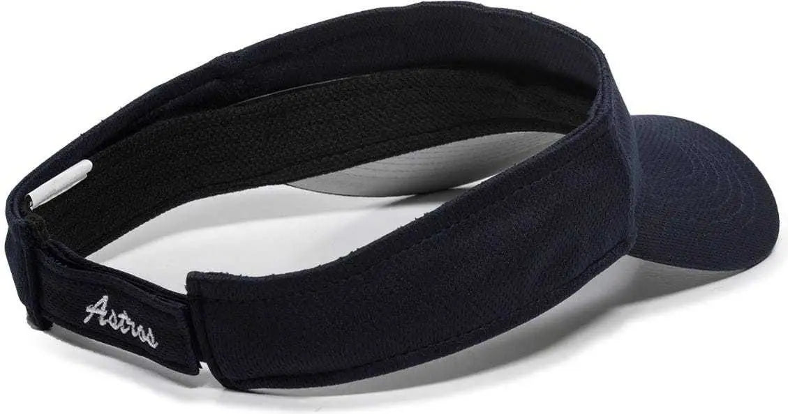 OC Sports MLB-185 Traditional Visor - Houston Astros - Navy / One Size Fits Most