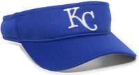 OC Sports MLB-185 Traditional Visor - Kansas City Royals - Royal / One Size Fits Most