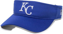 OC Sports MLB-185 Traditional Visor - Kansas City Royals - Royal / One Size Fits Most