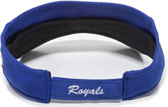 OC Sports MLB-185 Traditional Visor - Kansas City Royals - Royal / One Size Fits Most