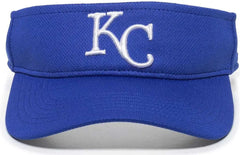 OC Sports MLB-185 Traditional Visor - Kansas City Royals - Royal / One Size Fits Most