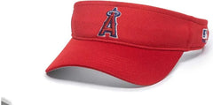 OC Sports MLB-185 Traditional Visor - Los Angeles Angels - Red / One Size Fits Most