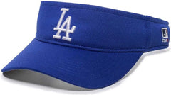 OC Sports MLB-185 Traditional Visor - Los Angeles Dodgers - Royal / One Size Fits Most