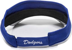 OC Sports MLB-185 Traditional Visor - Los Angeles Dodgers - Royal / One Size Fits Most