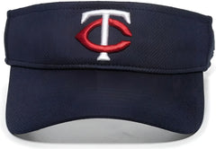 OC Sports MLB-185 Traditional Visor - Minnesota Twins - Navy / One Size Fits Most
