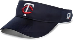 OC Sports MLB-185 Traditional Visor - Minnesota Twins - Navy / One Size Fits Most