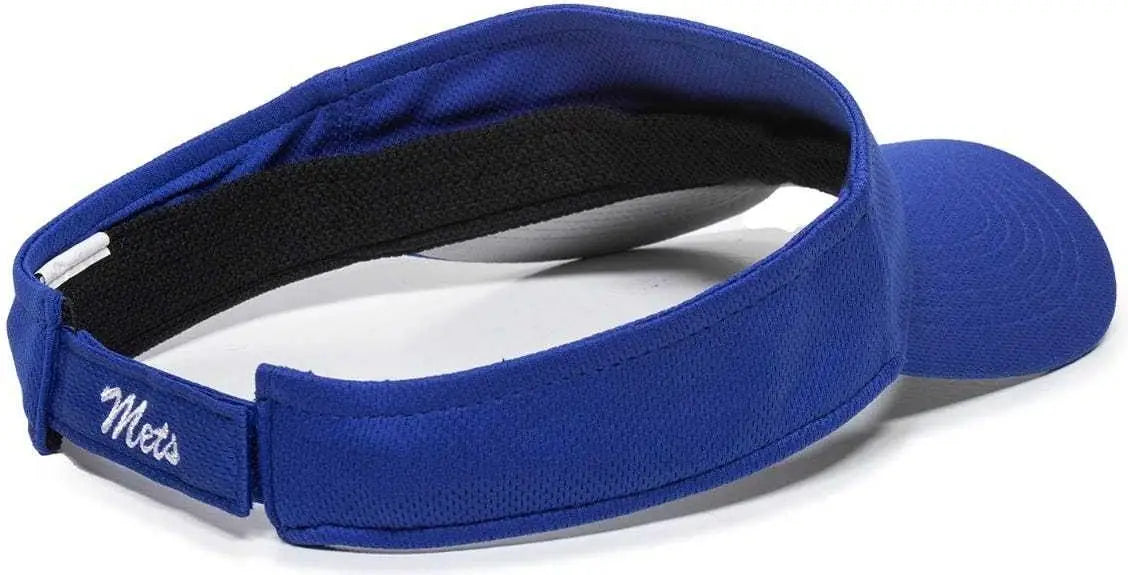 OC Sports MLB-185 Traditional Visor - New York Mets - Royal / One Size Fits Most