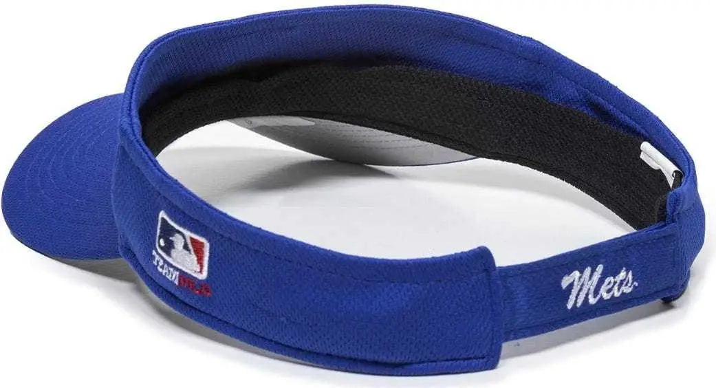 OC Sports MLB-185 Traditional Visor - New York Mets - Royal / One Size Fits Most