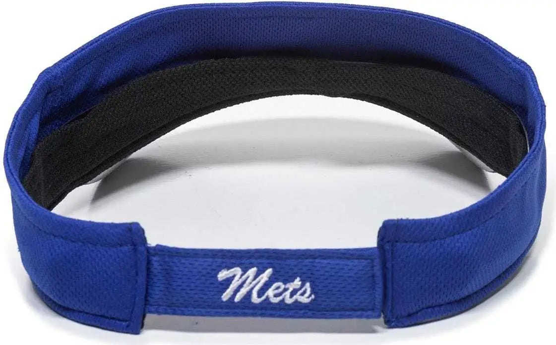 OC Sports MLB-185 Traditional Visor - New York Mets - Royal / One Size Fits Most