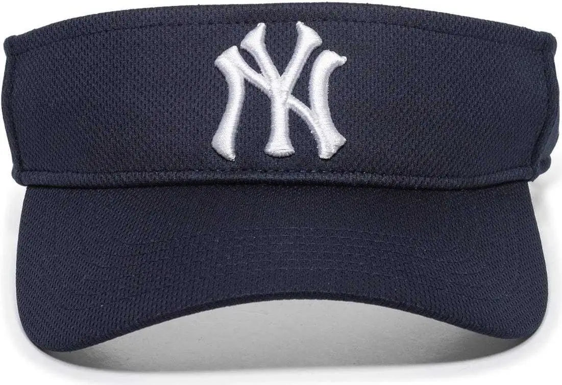 OC Sports MLB-185 Traditional Visor - New York Yankees - Navy / One Size Fits Most