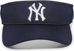 OC Sports MLB-185 Traditional Visor - New York Yankees - Navy / One Size Fits Most