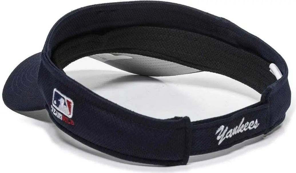 OC Sports MLB-185 Traditional Visor - New York Yankees - Navy / One Size Fits Most