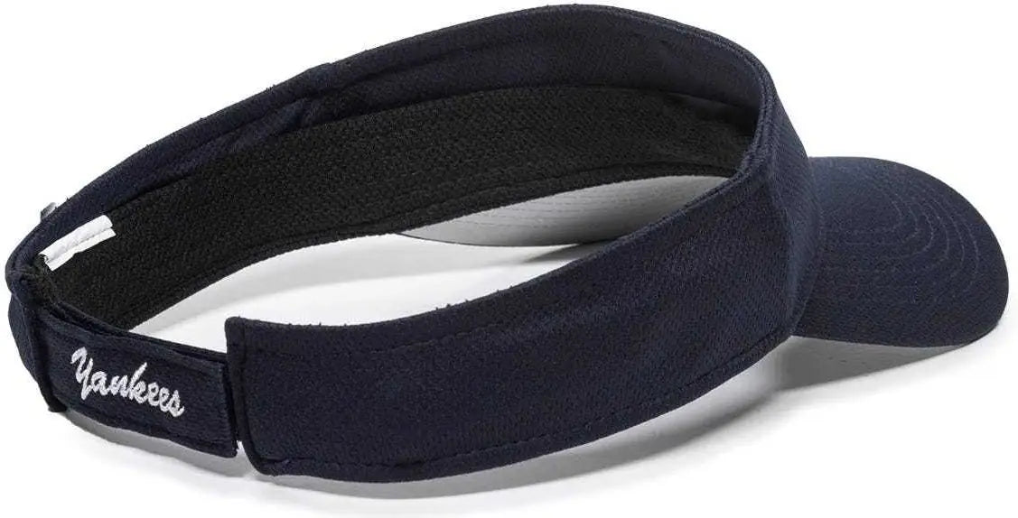 OC Sports MLB-185 Traditional Visor - New York Yankees - Navy / One Size Fits Most