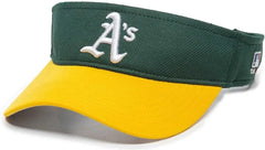 OC Sports MLB-185 Traditional Visor - Oakland Athletics - Forest Gold / One Size Fits Most