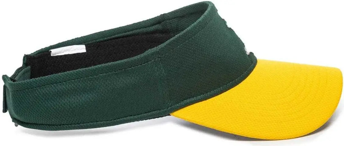 OC Sports MLB-185 Traditional Visor - Oakland Athletics - Forest Gold / One Size Fits Most