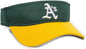 OC Sports MLB-185 Traditional Visor - Oakland Athletics - Forest Gold / One Size Fits Most