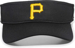 OC Sports MLB-185 Traditional Visor - Pittsburgh Pirates - Black / One Size Fits Most