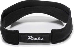 OC Sports MLB-185 Traditional Visor - Pittsburgh Pirates - Black / One Size Fits Most