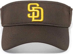 OC Sports MLB-185 Traditional Visor - San Diego Padres - Brown / One Size Fits Most