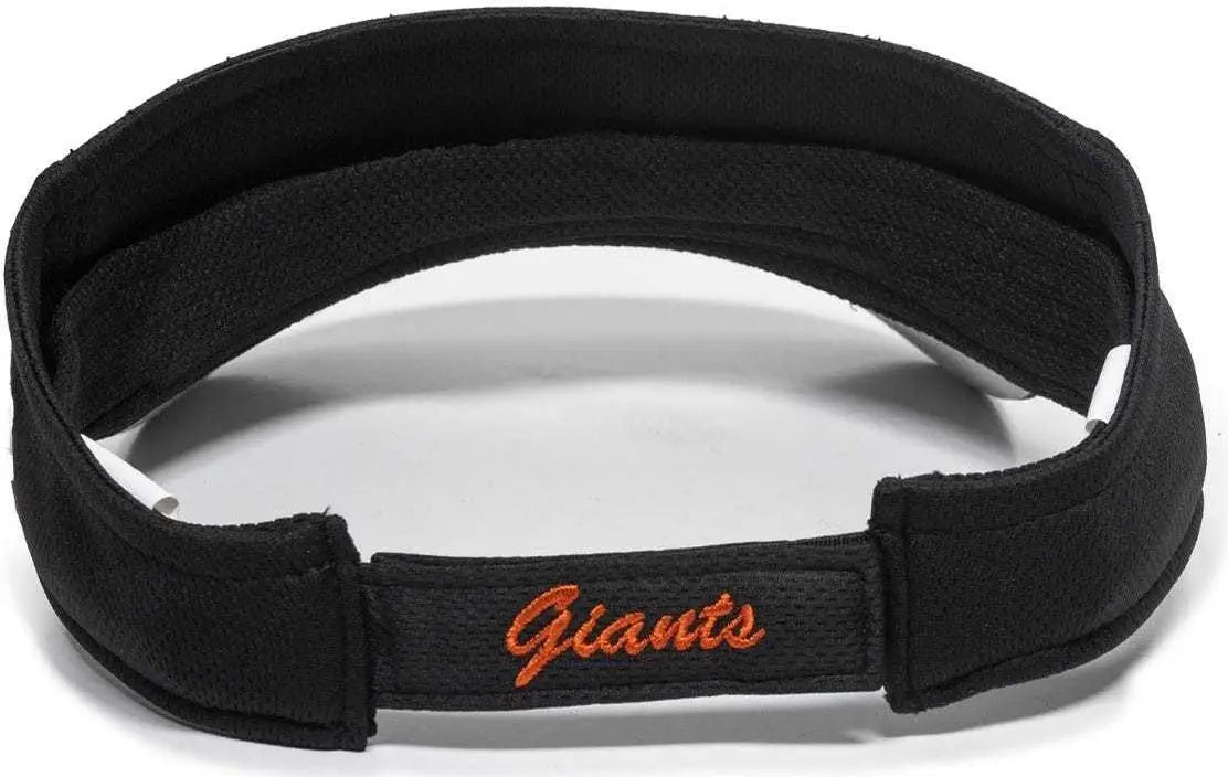 OC Sports MLB-185 Traditional Visor - San Francisco Giants - Black / One Size Fits Most