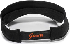 OC Sports MLB-185 Traditional Visor - San Francisco Giants - Black / One Size Fits Most