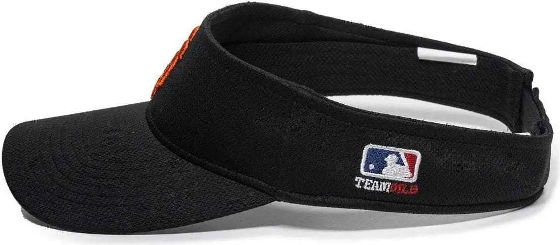 OC Sports MLB-185 Traditional Visor - San Francisco Giants - Black / One Size Fits Most