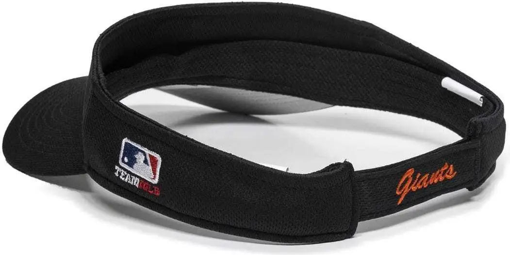 OC Sports MLB-185 Traditional Visor - San Francisco Giants - Black / One Size Fits Most