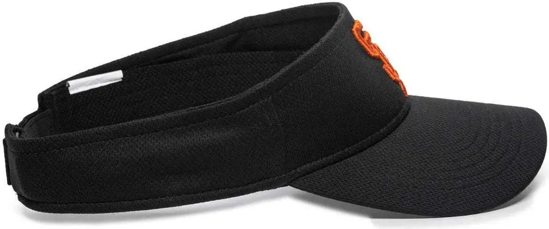 OC Sports MLB-185 Traditional Visor - San Francisco Giants - Black / One Size Fits Most