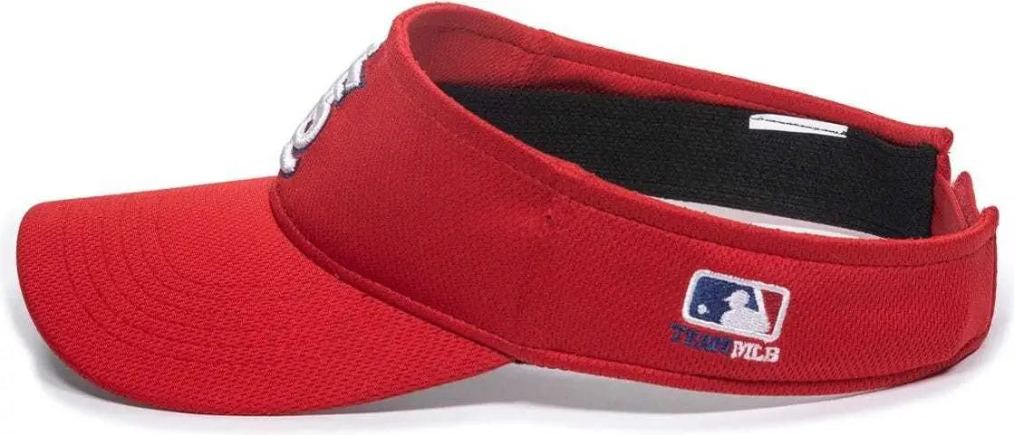 OC Sports MLB-185 Traditional Visor - St. Louis Cardinals - Red / One Size Fits Most