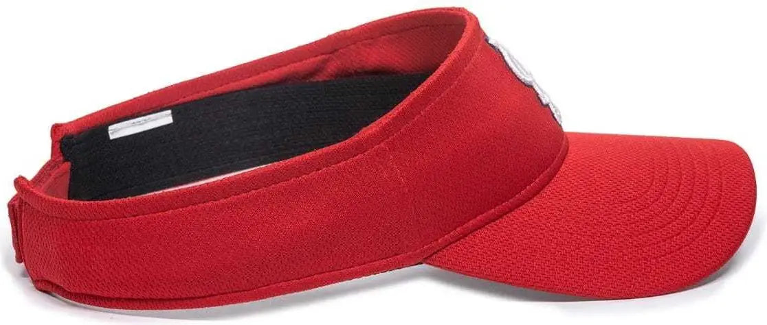 OC Sports MLB-185 Traditional Visor - St. Louis Cardinals - Red / One Size Fits Most