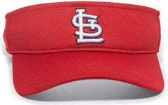 OC Sports MLB-185 Traditional Visor - St. Louis Cardinals - Red / One Size Fits Most
