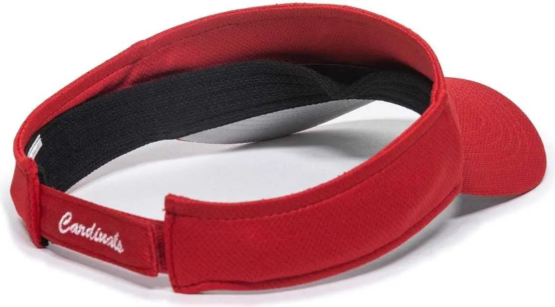 OC Sports MLB-185 Traditional Visor - St. Louis Cardinals - Red / One Size Fits Most