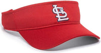 OC Sports MLB-185 Traditional Visor - St. Louis Cardinals - Red / One Size Fits Most