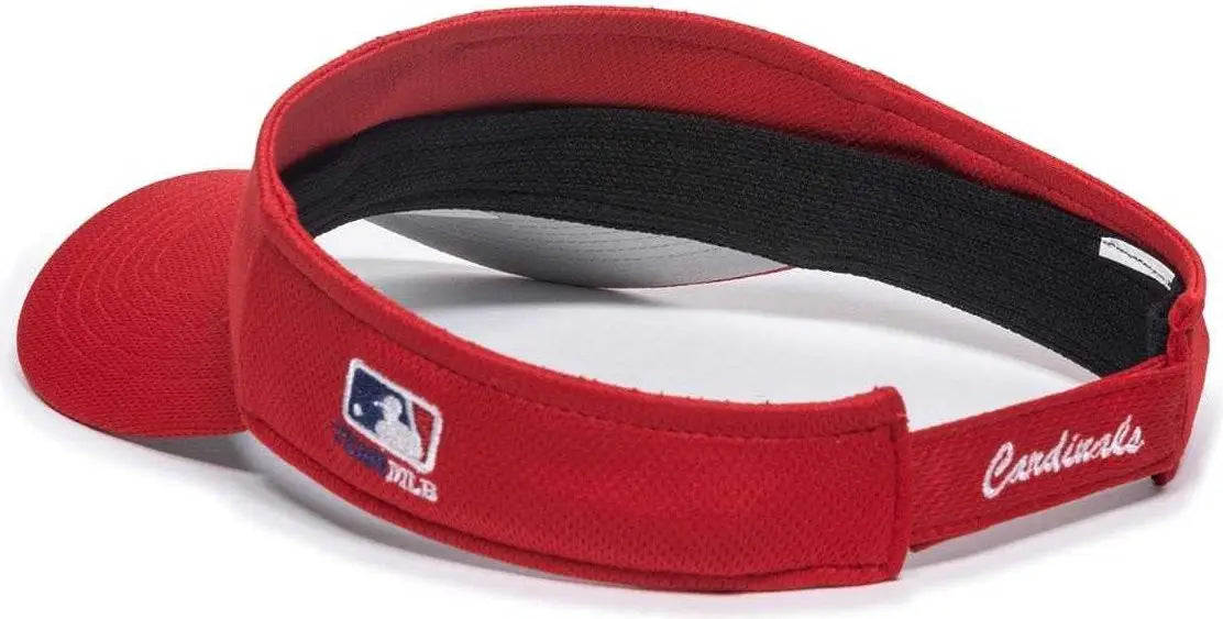 OC Sports MLB-185 Traditional Visor - St. Louis Cardinals - Red / One Size Fits Most