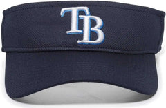 OC Sports MLB-185 Traditional Visor - Tampa Bay Rays - Navy / One Size Fits Most