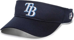 OC Sports MLB-185 Traditional Visor - Tampa Bay Rays - Navy / One Size Fits Most