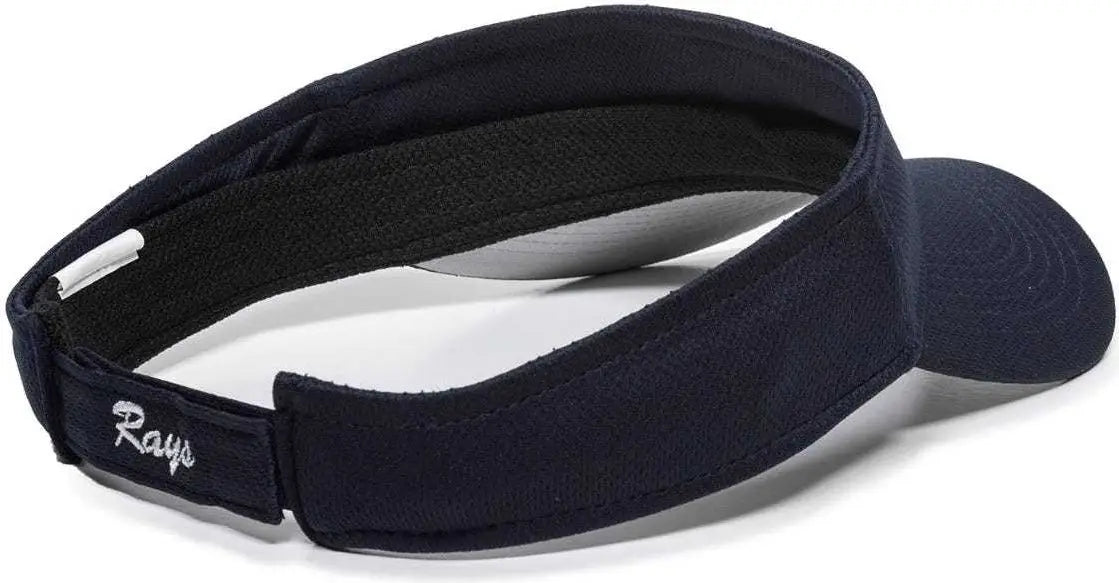 OC Sports MLB-185 Traditional Visor - Tampa Bay Rays - Navy / One Size Fits Most