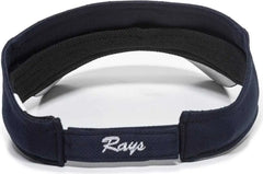 OC Sports MLB-185 Traditional Visor - Tampa Bay Rays - Navy / One Size Fits Most