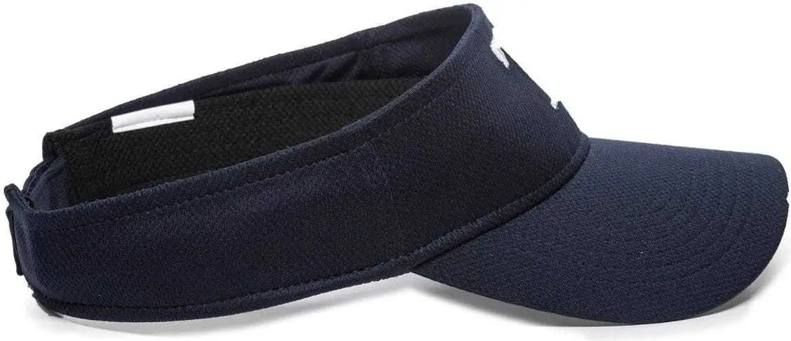 OC Sports MLB-185 Traditional Visor - Tampa Bay Rays - Navy / One Size Fits Most