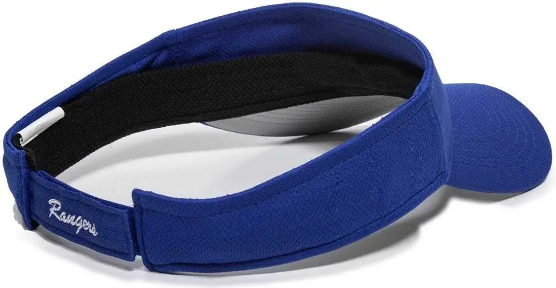 OC Sports MLB-185 Traditional Visor - Texas Rangers - Royal / One Size Fits Most