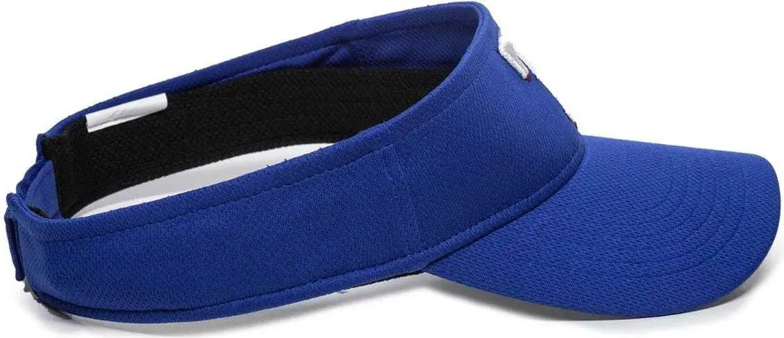 OC Sports MLB-185 Traditional Visor - Texas Rangers - Royal / One Size Fits Most