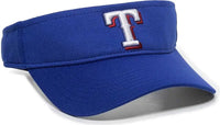 OC Sports MLB-185 Traditional Visor - Texas Rangers - Royal / One Size Fits Most