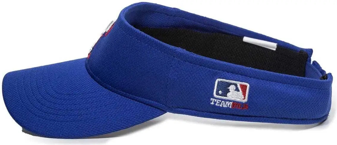 OC Sports MLB-185 Traditional Visor - Texas Rangers - Royal / One Size Fits Most