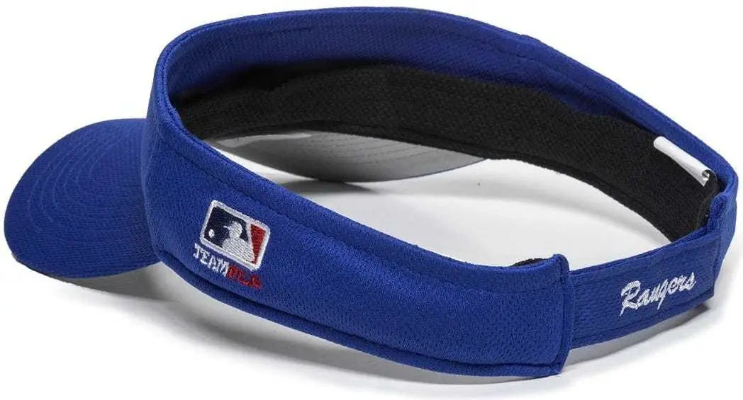 OC Sports MLB-185 Traditional Visor - Texas Rangers - Royal / One Size Fits Most