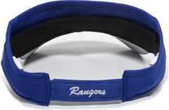 OC Sports MLB-185 Traditional Visor - Texas Rangers - Royal / One Size Fits Most