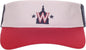 OC Sports MLB-185 Traditional Visor - Washington National - White Navy Red / One Size Fits Most