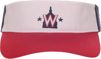 OC Sports MLB-185 Traditional Visor - Washington National - White Navy Red / One Size Fits Most